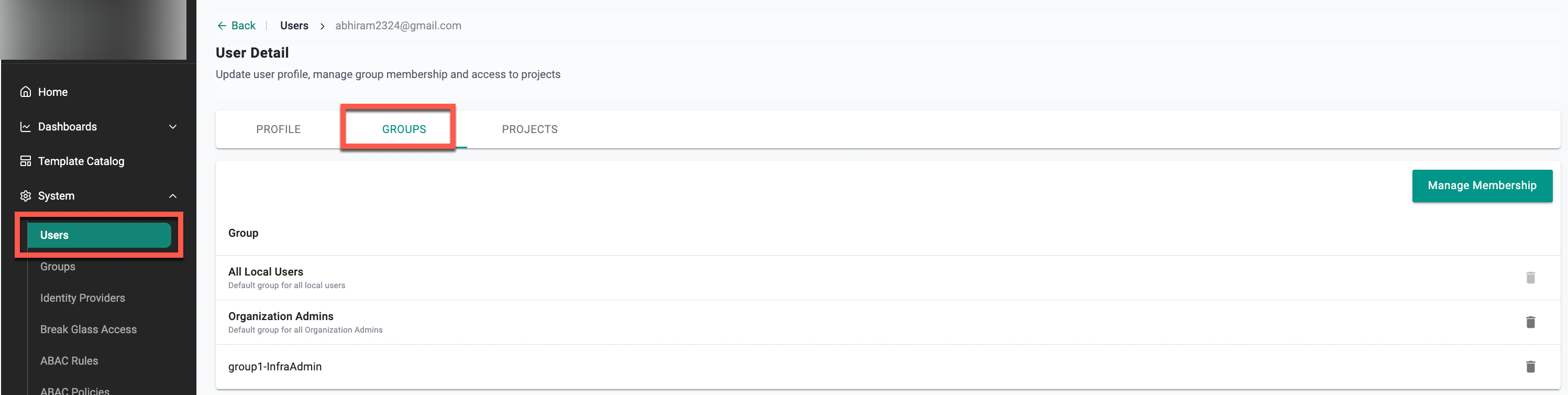 View Groups